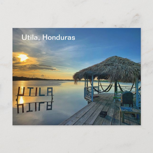 Carte postale Utila, Honduras (Devant)