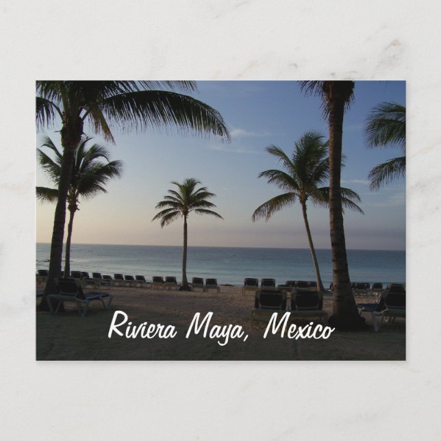 Carte Postale Vacances à la plage de Riviera Maya Cancun Mexique (Devant)