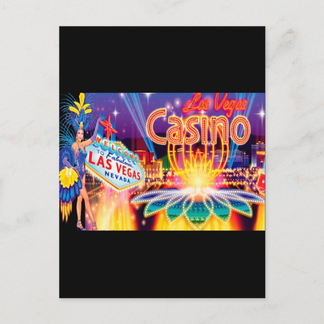 Carte Postale Vacances à Las Vegas (Devant)