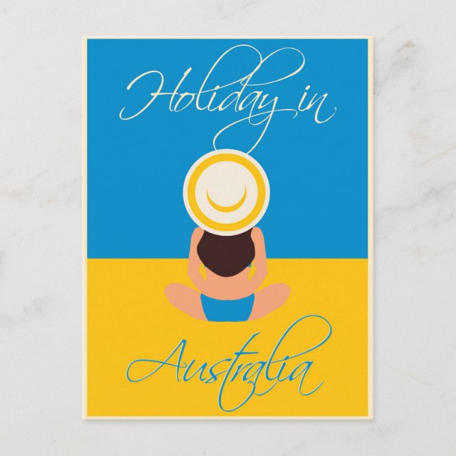 Carte Postale Vacances Australie Moderne Plage Voyage (Devant)