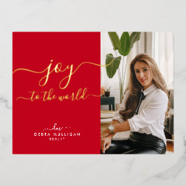 Carte postale Vacances de Noël - Gold Foil