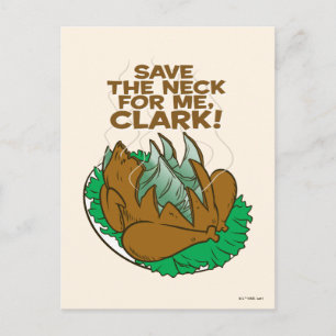 Carte Postale Vacances de Noël   Sauve le cou pour moi, Clark !