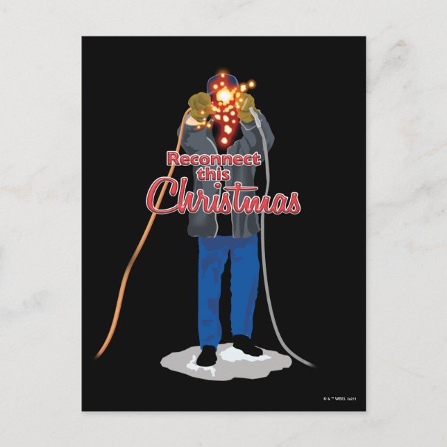 Carte Postale Vacances de Noël | Se reconnecter ce Noël (Devant)