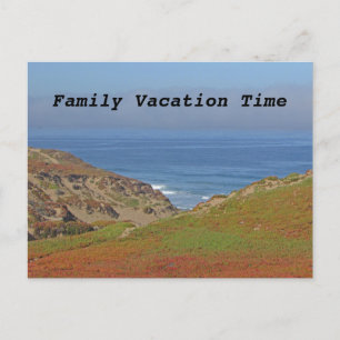 Carte Postale Vacances en famille Yearly Beach Trip Faire-part