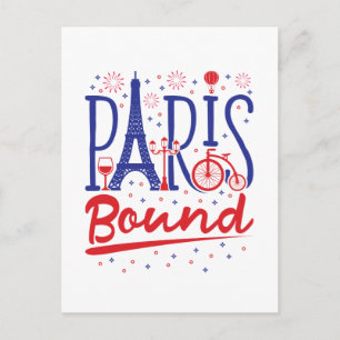 Carte Postale Vacances françaises à Paris Voyage Voyageur