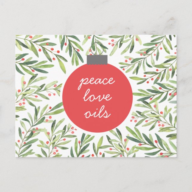 Carte Postale Vacances Noël Essentiel Pétrole client (Devant)