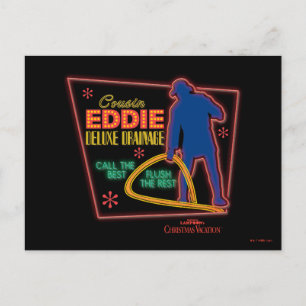 Carte Postale Vacances Noël   Symbole Cousin Eddie Neon