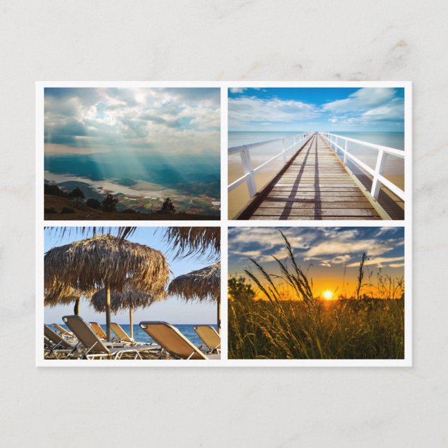 Carte Postale Vacances photos (Devant)