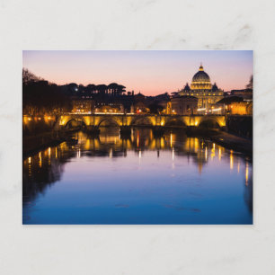 Carte Postale Vacances romantiques en Rome, Italie