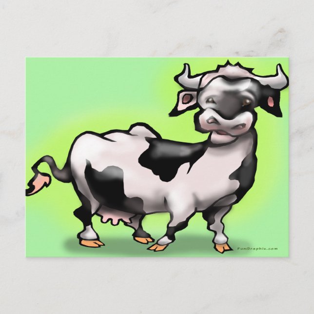 Carte Postale Vache (Devant)