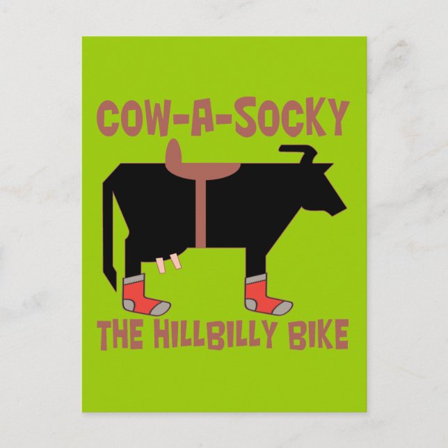 Carte Postale Vache A Socky (Devant)