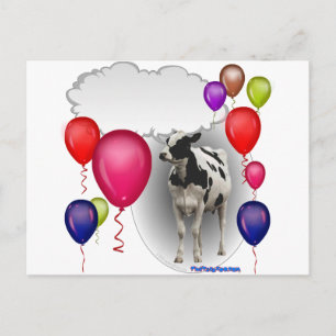 Carte Postale vache d'anniversaire