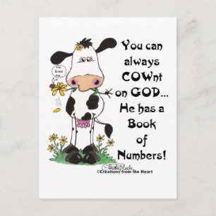 Carte Postale Vache et coccinelle Pas de Vache sur Dieu