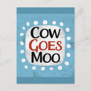 Carte postale Vache fait Meuh
