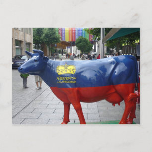 Carte Postale vache liechtenstein
