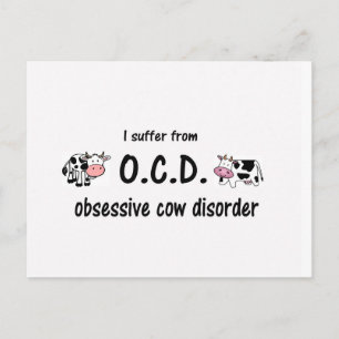Carte Postale Vache OCD
