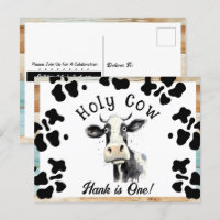 Vache Sainte 1er Anniversaire Aquarelle