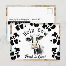 Vache Sainte 1er Anniversaire Aquarelle