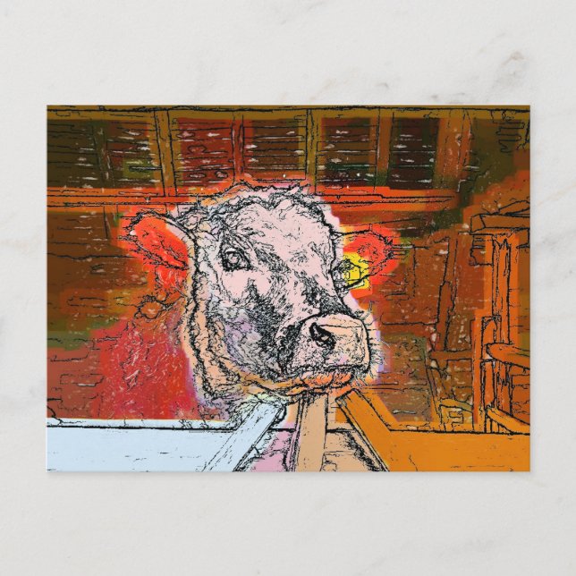 CARTE POSTALE VACHES (Devant)