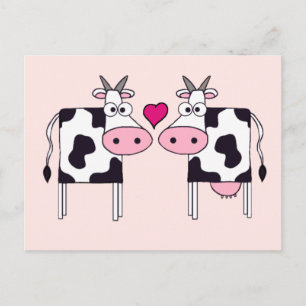 Carte Postale Vaches amoureuses