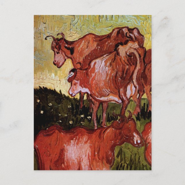 Carte Postale Vaches (après Jordaens) par Vincent van Gogh (Devant)