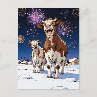 Carte Postale vaches drôles