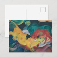 Vaches Gris rouge par Franz Marc Classic Peinture
