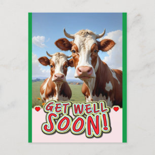 Carte Postale vaches guérissent bientôt