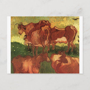 Carte Postale Vaches par Vincent van Gogh
