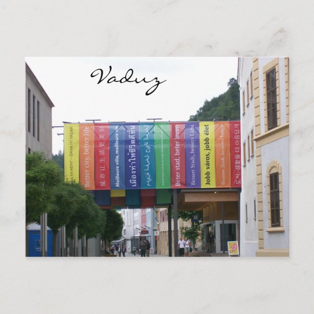 Carte Postale Vaduz Liechtenstein (Devant)