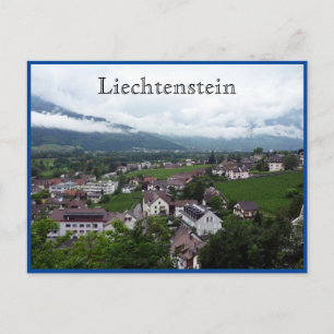 Carte Postale vaduz ville liechtenstein