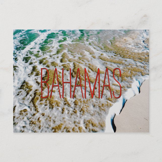 Carte Postale Vague bahaméenne (Devant)