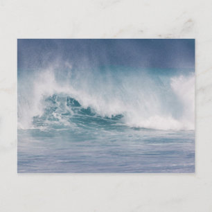 Carte Postale Vague bleue s'écrasant, Maui, Hawaii, États-Unis 3