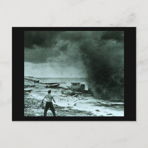 Carte Postale Vague ouragane vintage