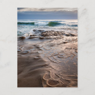 Carte Postale Vague se brisant sur la plage, Californie