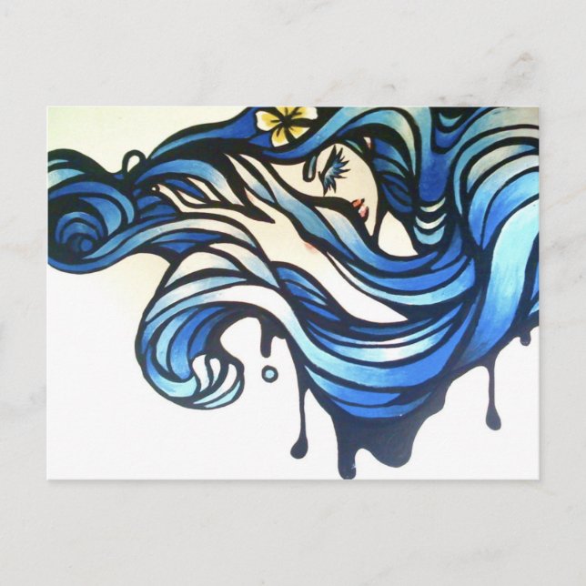 Carte Postale Vagues (Devant)