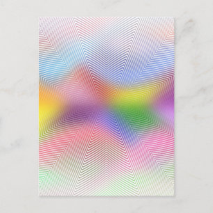 Carte Postale Vagues colorées :