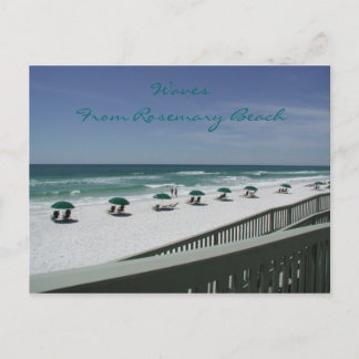 Carte Postale Vagues De La Plage De Rosemary