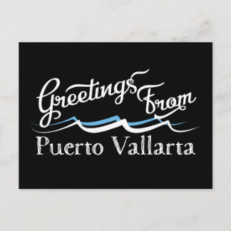 Carte Postale Vagues d'eau de Puerto Vallarta