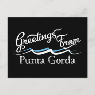Carte Postale Vagues d'eau de Punta Gorda