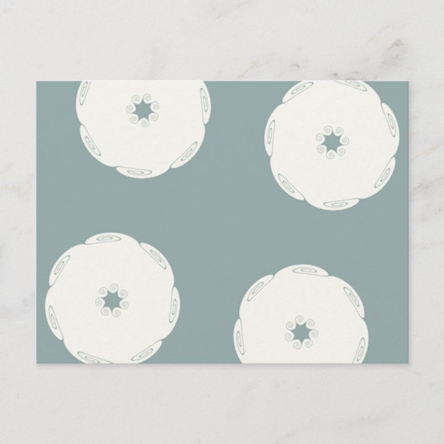 Carte Postale Vagues du cercle spiral grec (Devant)