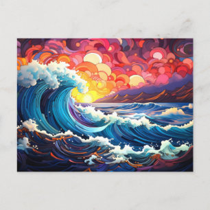 Carte Postale Vagues épiques 9