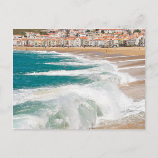 Carte Postale vagues estivales à Nazare