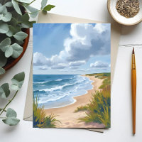 Vagues océaniques | Peinture côtière de plage