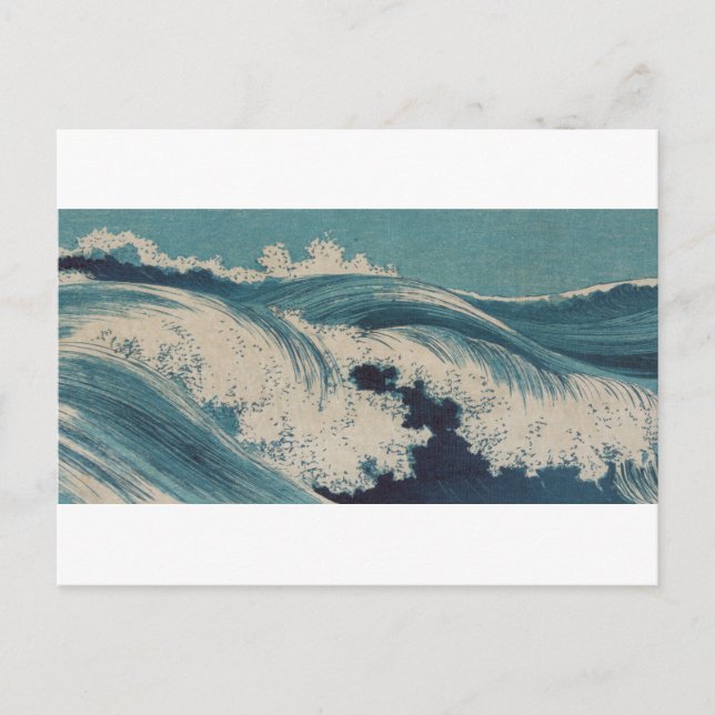 Carte Postale Vagues par Konen Uehara (Devant)