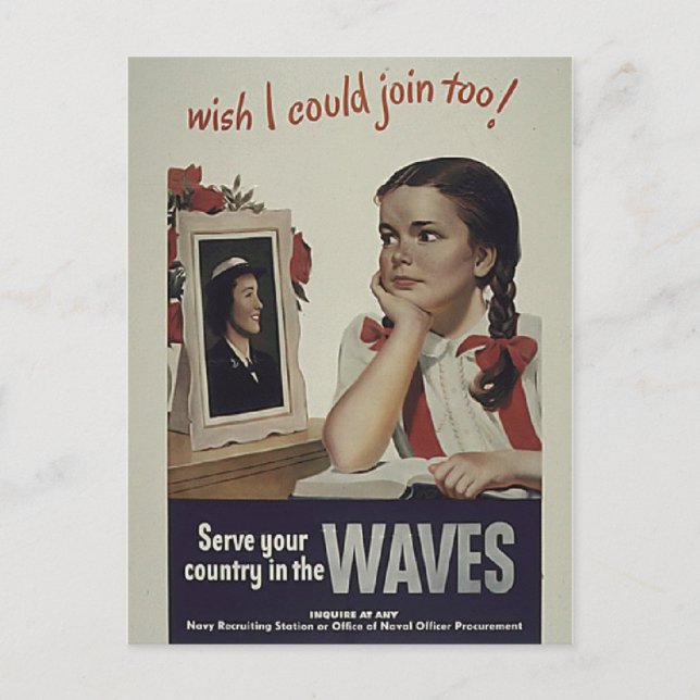 Carte postale Vagues vintages (Devant)