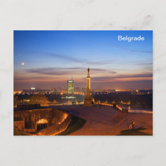 carte postale vainqueur du monument de Belgrade