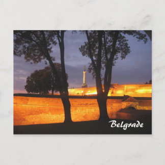 carte postale vainqueur du monument de Belgrade