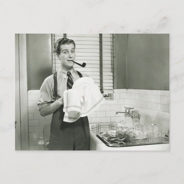 Carte Postale Vaisselle pour homme (Devant)