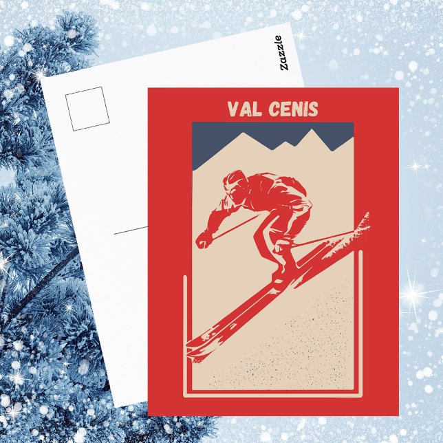 Carte Postale Val Cenis Station de ski en Savoie, France - Retro (Créateur téléchargé)